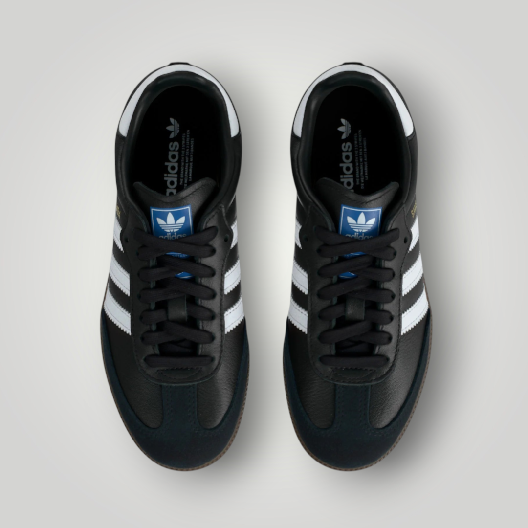 NDO Clothing adidas Originals Samba OG Sneaker in Schwarz und Weiß mit Schnürung und klassischem Design