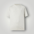 NDO Clothing Jordan Jumpman T-Shirt in meliertem Grau mit Rundhalsausschnitt und kleinem Logo-Stick auf der Brust.
