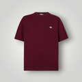 NDO Clothing adidas Originals Unisex T-Shirt in Maroon aus Baumwoll-Jersey mit kleinem Logo-Stick auf der Brust
