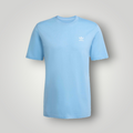 NDO Clothing adidas Originals Trefoil Ess T-Shirt in Aschblau aus weichem Baumwolljersey mit Rundhalsausschnitt