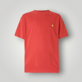 NDO Clothing Carhartt WIP American Script T-Shirt in Oxide Red aus Baumwoll-Jersey mit Rundhalsausschnitt