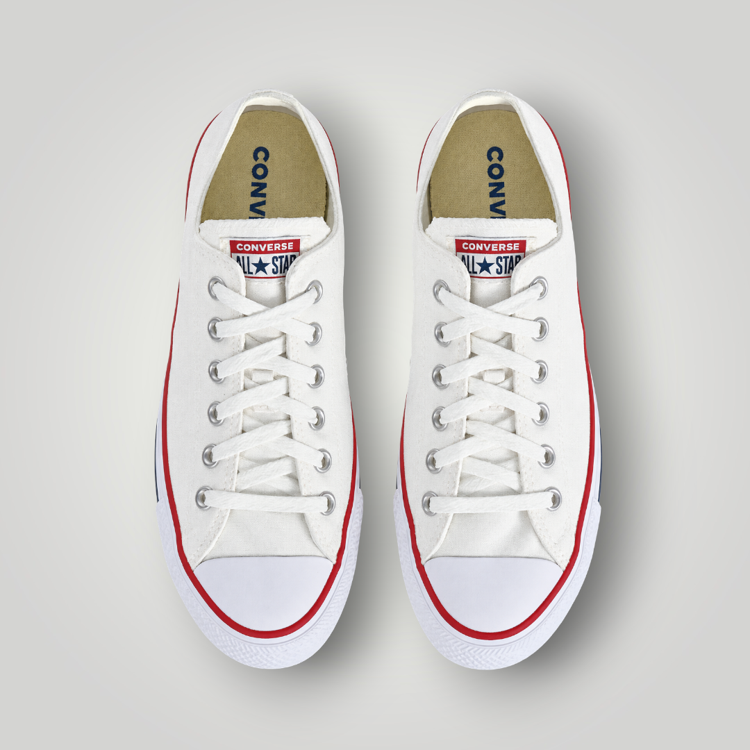 NDO Clothing Converse Chuck Taylor All Star Low Sneaker in Optical White aus Canvas mit Schnürung