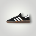 NDO Clothing adidas Originals Handball Spezial Sneaker in Schwarz mit weißen Streifen und klassischer Gummisohle