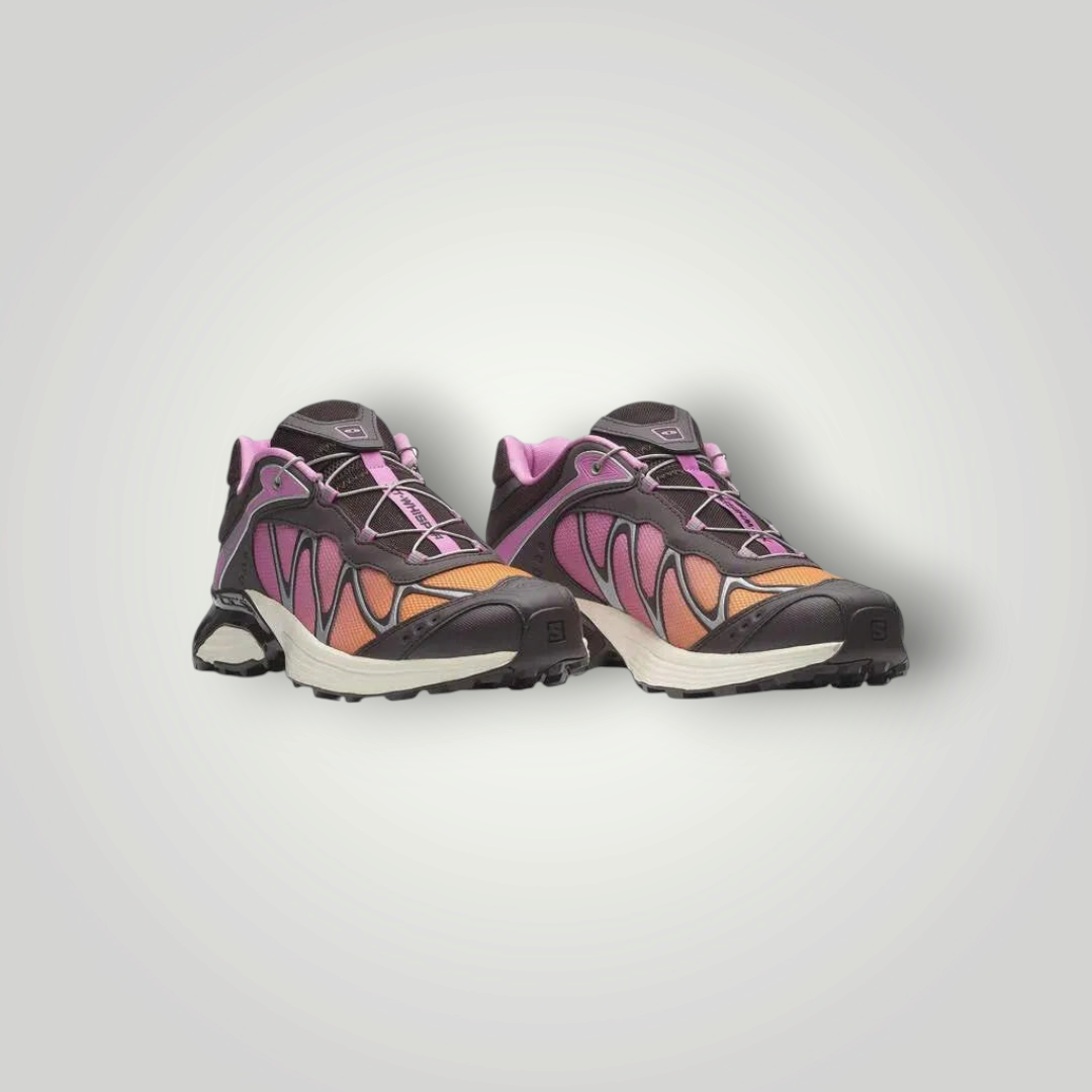 NDO Clothing Salomon XT-WHISPER Trailrunning-Schuhe in Lila und Orange mit Schnellschnürsystem