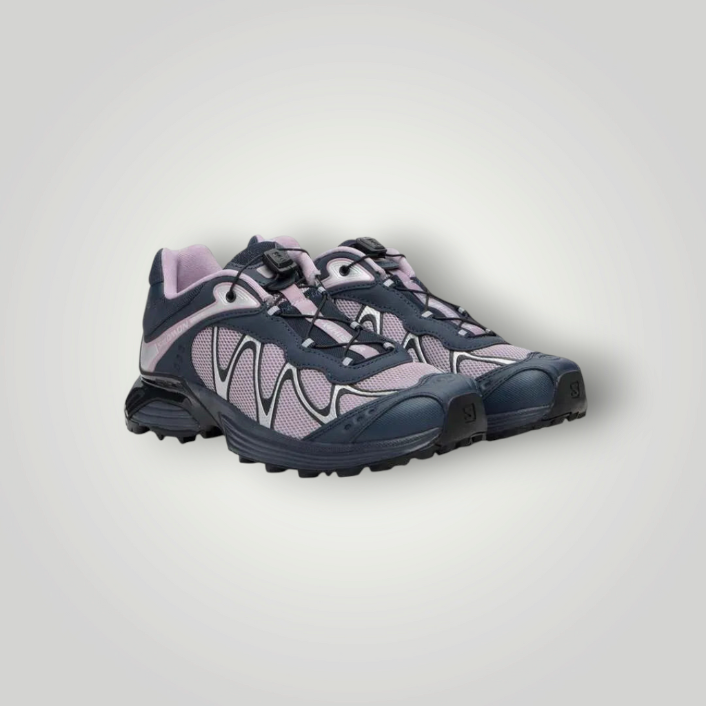 NDO Clothing Salomon XT-WHISPER Trailrunning-Schuh in Dunkelblau und Flieder mit Schnellschnürsystem