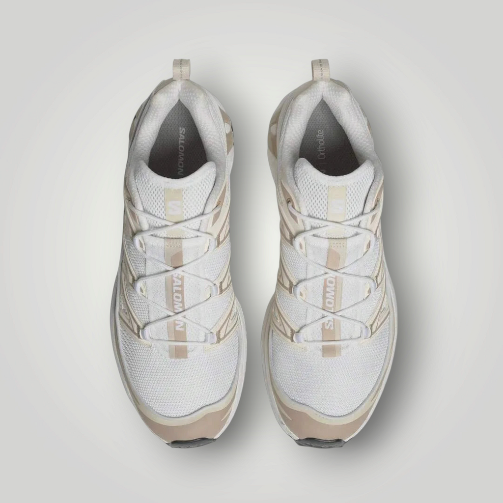 NDO Clothing Salomon XT-WHISPER Laufschuhe in Creme und Weiß mit Schnellschnürsystem und atmungsaktivem Mesh-Gewebe