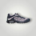 NDO Clothing Salomon XT-WHISPER Laufschuh in Dunkelblau und Flieder mit Mesh-Obermaterial und Schnellschnürsystem