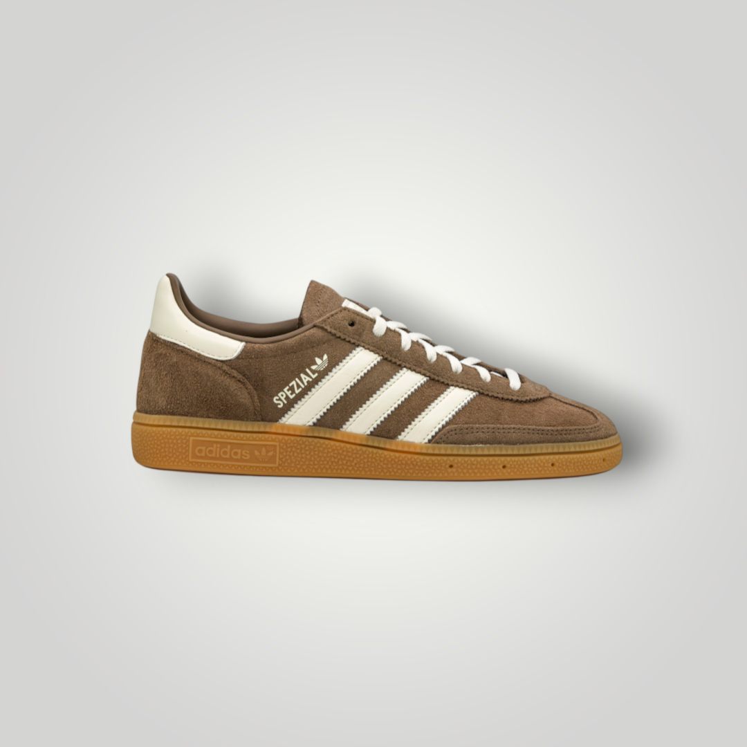 NDO Clothing Adidas Originals Handball Spezial Sneaker in Braun mit Wildleder-Obermaterial und klassischer Gummisohle