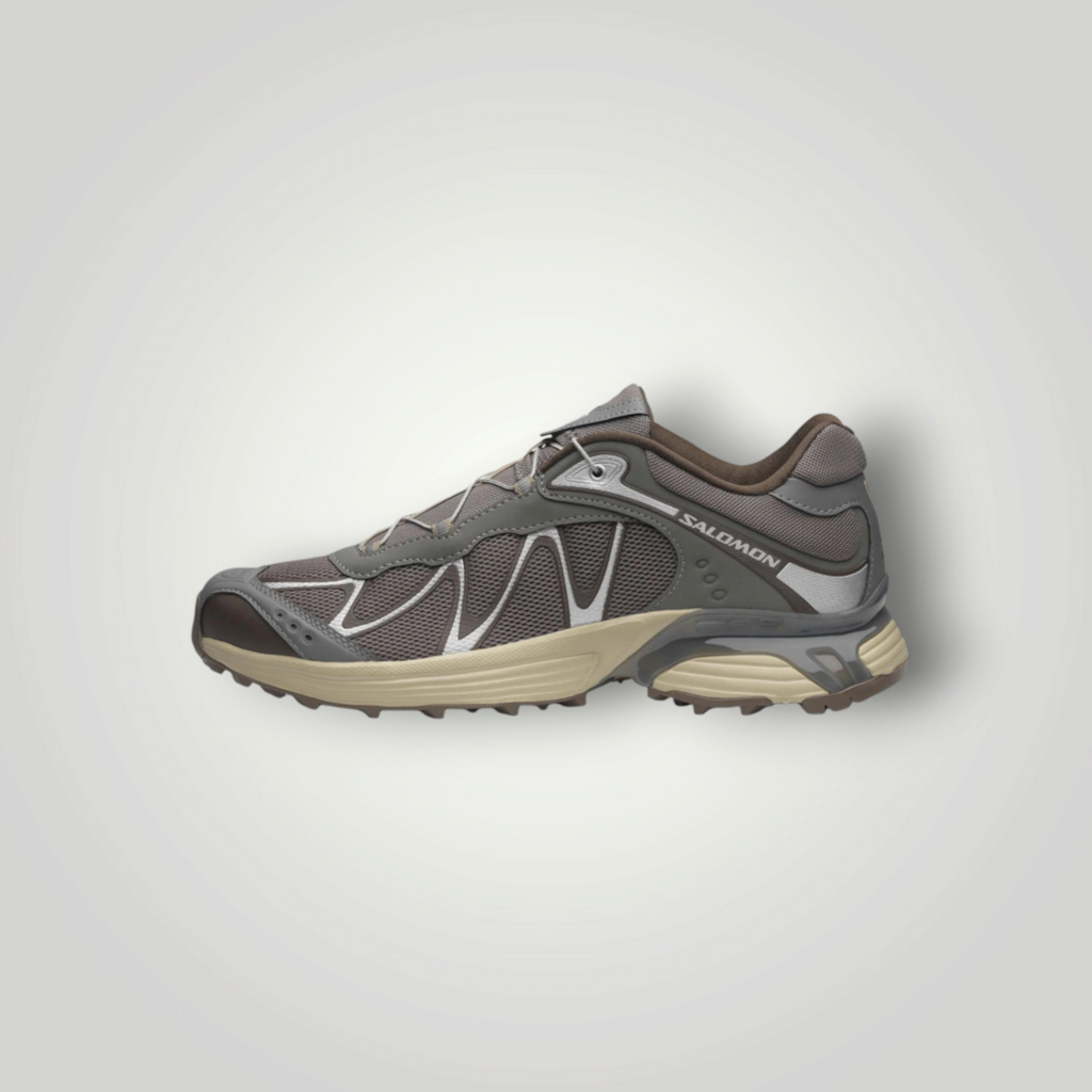 NDO Clothing Salomon XT-WHISPER Trailrunning-Schuh in Braun und Beige mit atmungsaktivem Mesh-Obermaterial