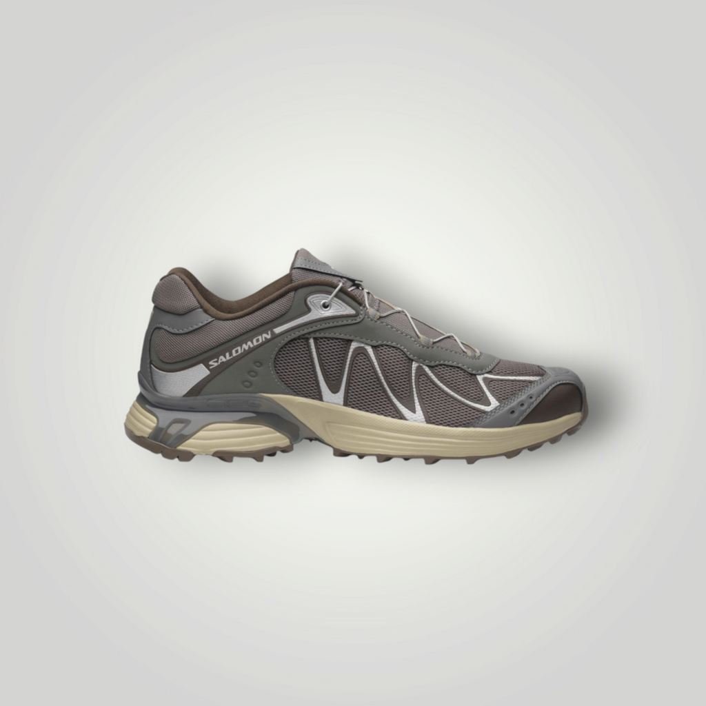 NDO Clothing Salomon XT-WHISPER Trailrunningschuh in Braun und Beige mit atmungsaktivem Mesh-Obermaterial