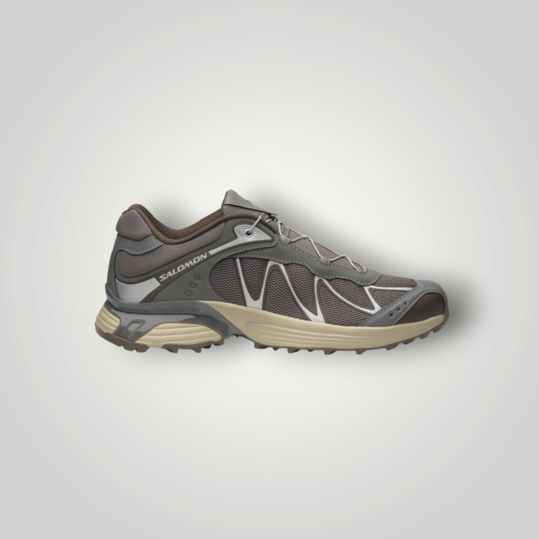 NDO Clothing Salomon XT-WHISPER Trailrunningschuh in Braun und Beige mit atmungsaktivem Mesh-Obermaterial