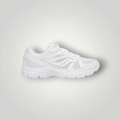 NDO Clothing Saucony Ride Millennium Laufschuh in komplettem Weiß mit Mesh-Obermaterial und sportlichem Design