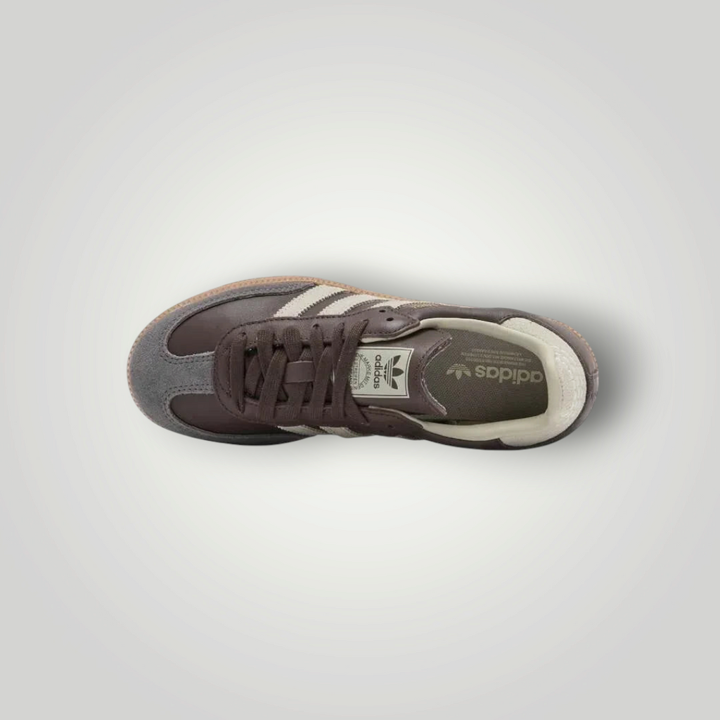 NDO Clothing Adidas Originals Samba OG Sneaker in Dunkelbraun mit Wildleder-Details und klassischer Gummisohle