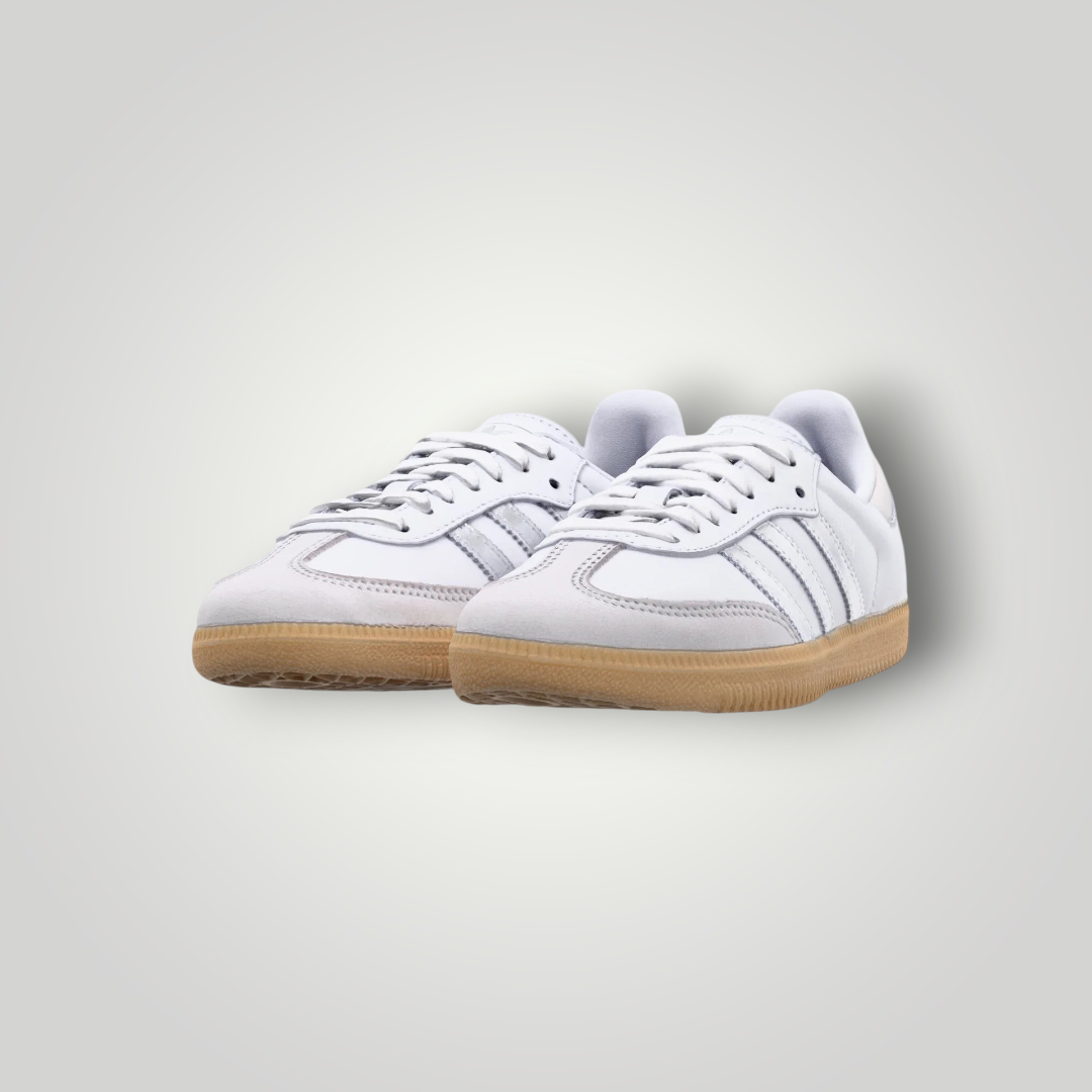 NDO Clothing Adidas Originals SAMBA OG Sneaker in Weiß mit klassischer Gummisohle und Schnürung