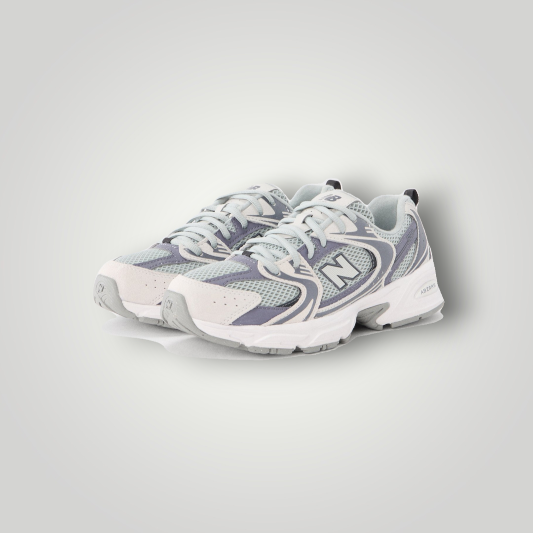NDO Clothing New Balance 530 Unisex Sneaker in Neptune und Lone Star Grey mit Mesh-Obermaterial und Schnürung