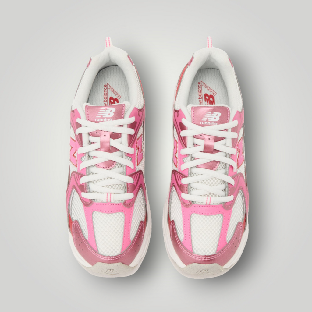 NDO Clothing New Balance 530 Sneaker in Pink und Weiß aus Mesh und Kunstleder mit Schnürung und Zuglasche