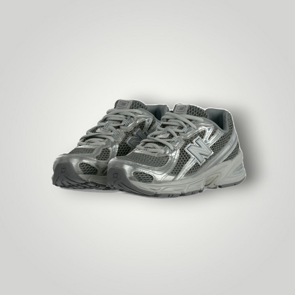 NDO Clothing New Balance 740 Sneaker in Harbor Grey und Metallic-Silber aus Mesh und Kunstleder mit Abzorb-Dämpfung