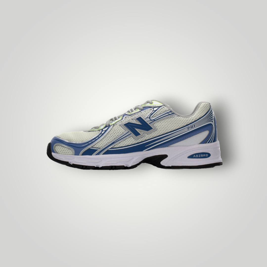 NDO Clothing New Balance U740 Sneaker in Weiß und Magic Blue mit Mesh-Obermaterial und Abzorb-Dämpfung