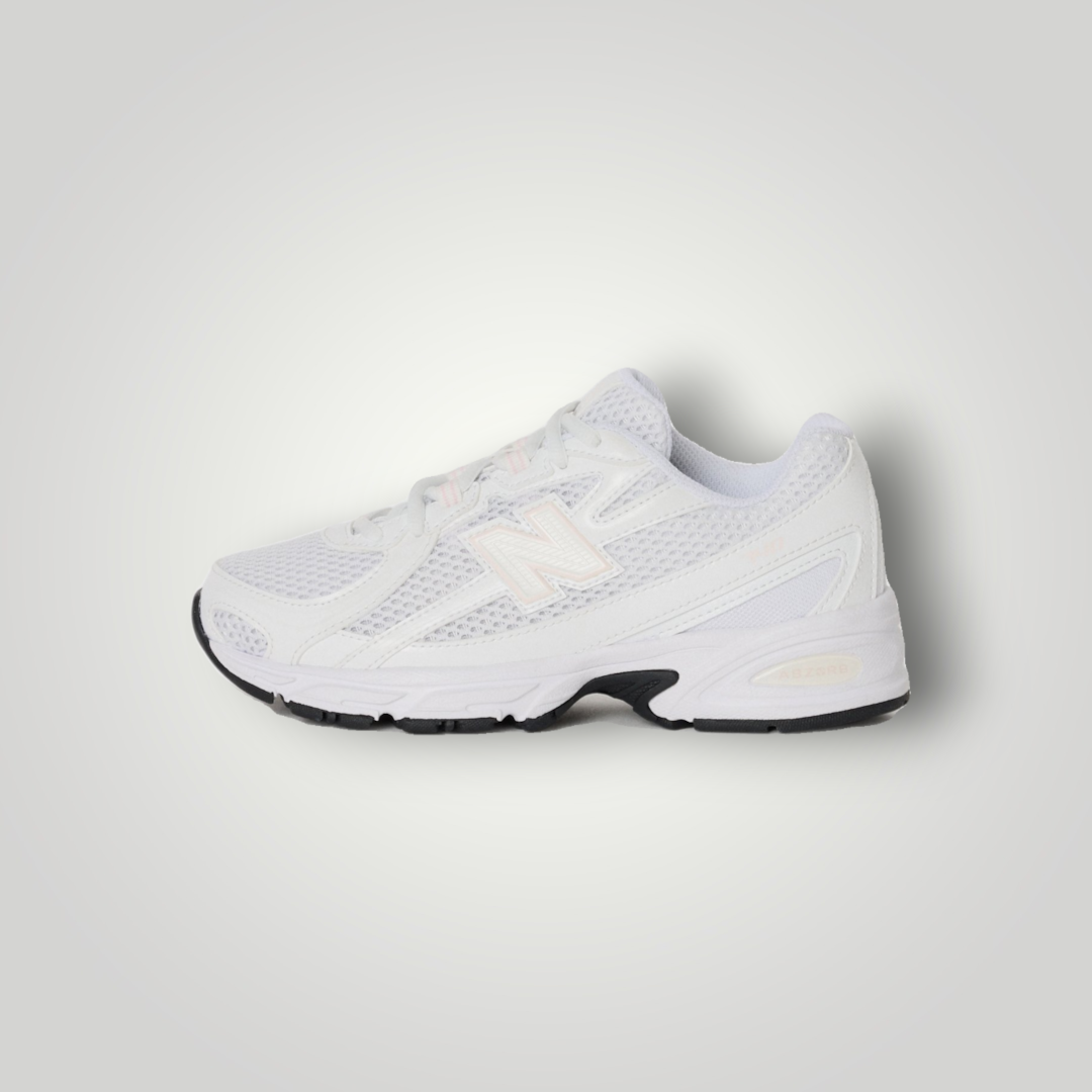NDO Clothing New Balance 740 Unisex Sneaker in Weiß aus atmungsaktivem Textil und Lederimitat mit Schnürung