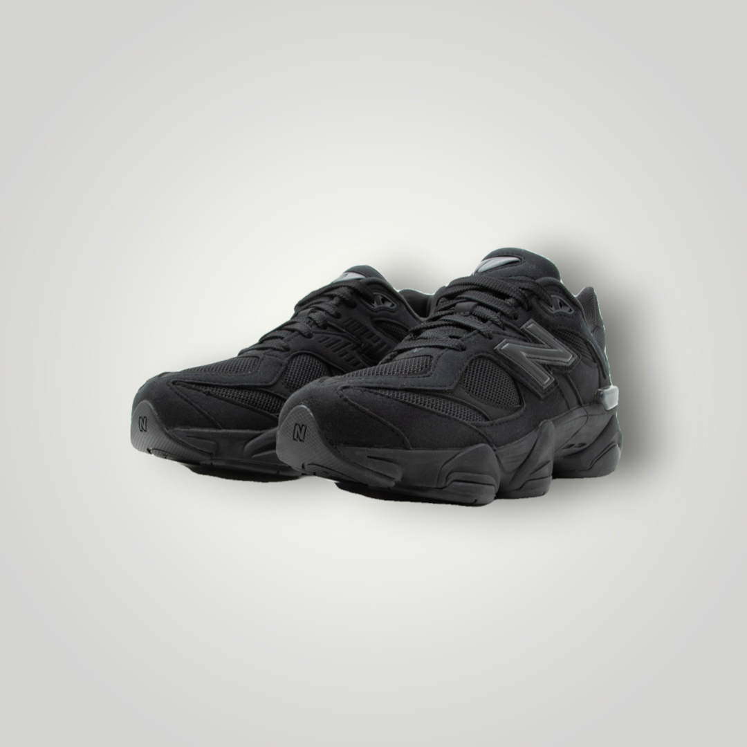 NDO Clothing New Balance 9060 Unisex-Sneaker in Schwarz aus Mesh und Kunstleder mit robuster Sohle