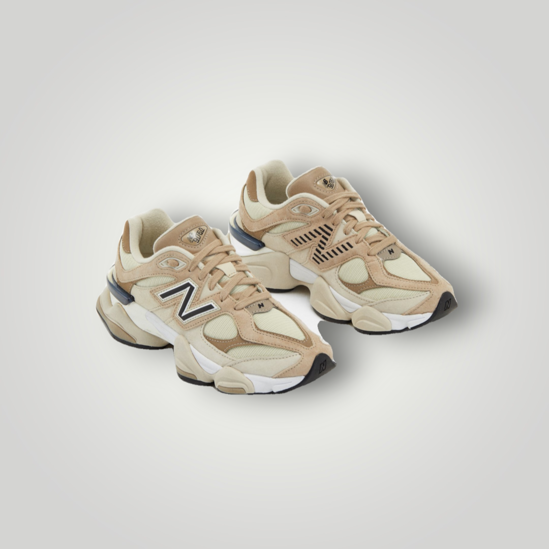 NDO Clothing New Balance U9060 Sneaker in Braun aus Leder und Mesh mit markanter Sohle und Schnürung