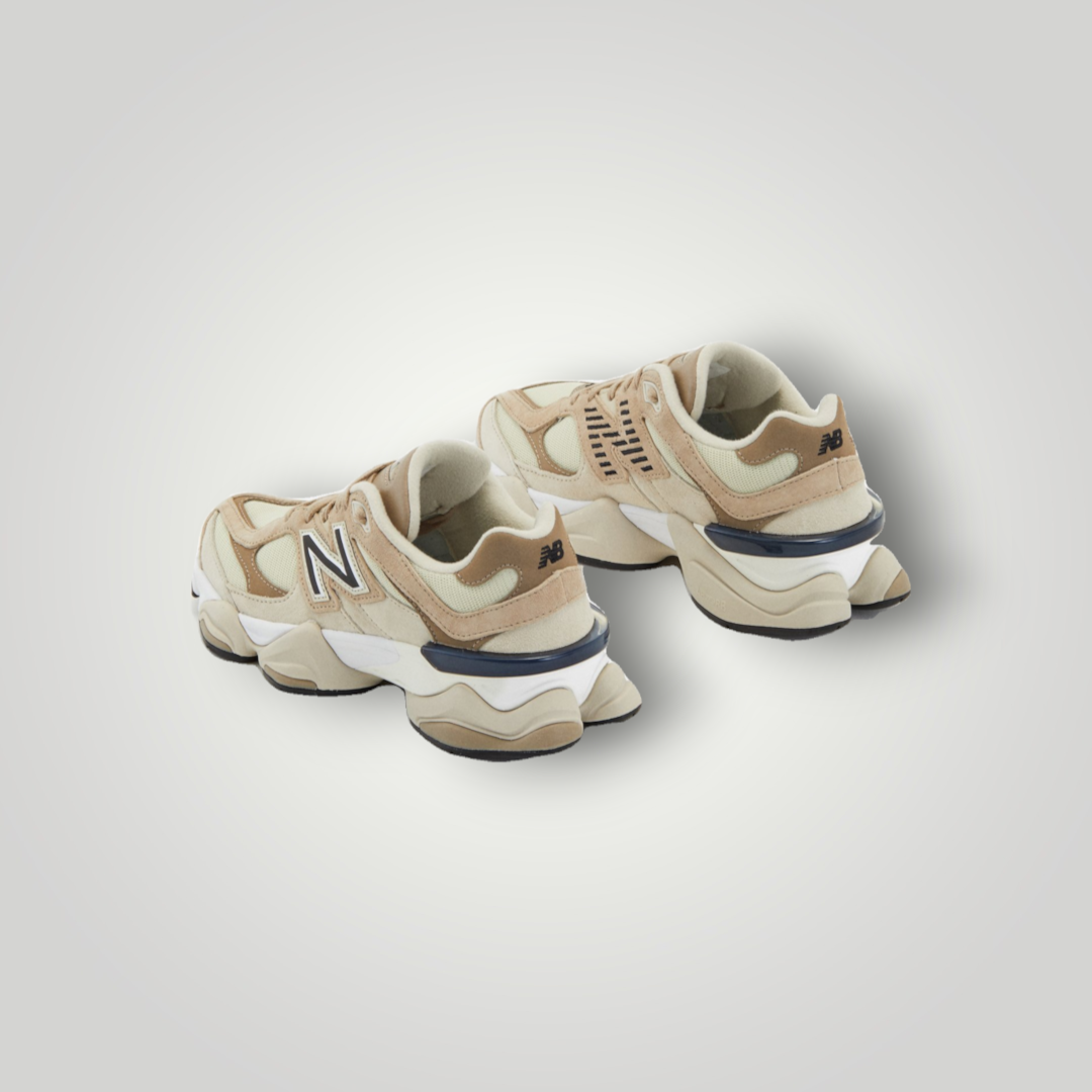 NDO Clothing New Balance U9060 Sneaker in Braun aus Leder und Mesh mit markanter Sohle und Schnürung
