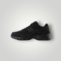 NDO Clothing New Balance U509V1 Sneaker in Schwarz aus Leder und Mesh mit Schnürung und flacher Sohle