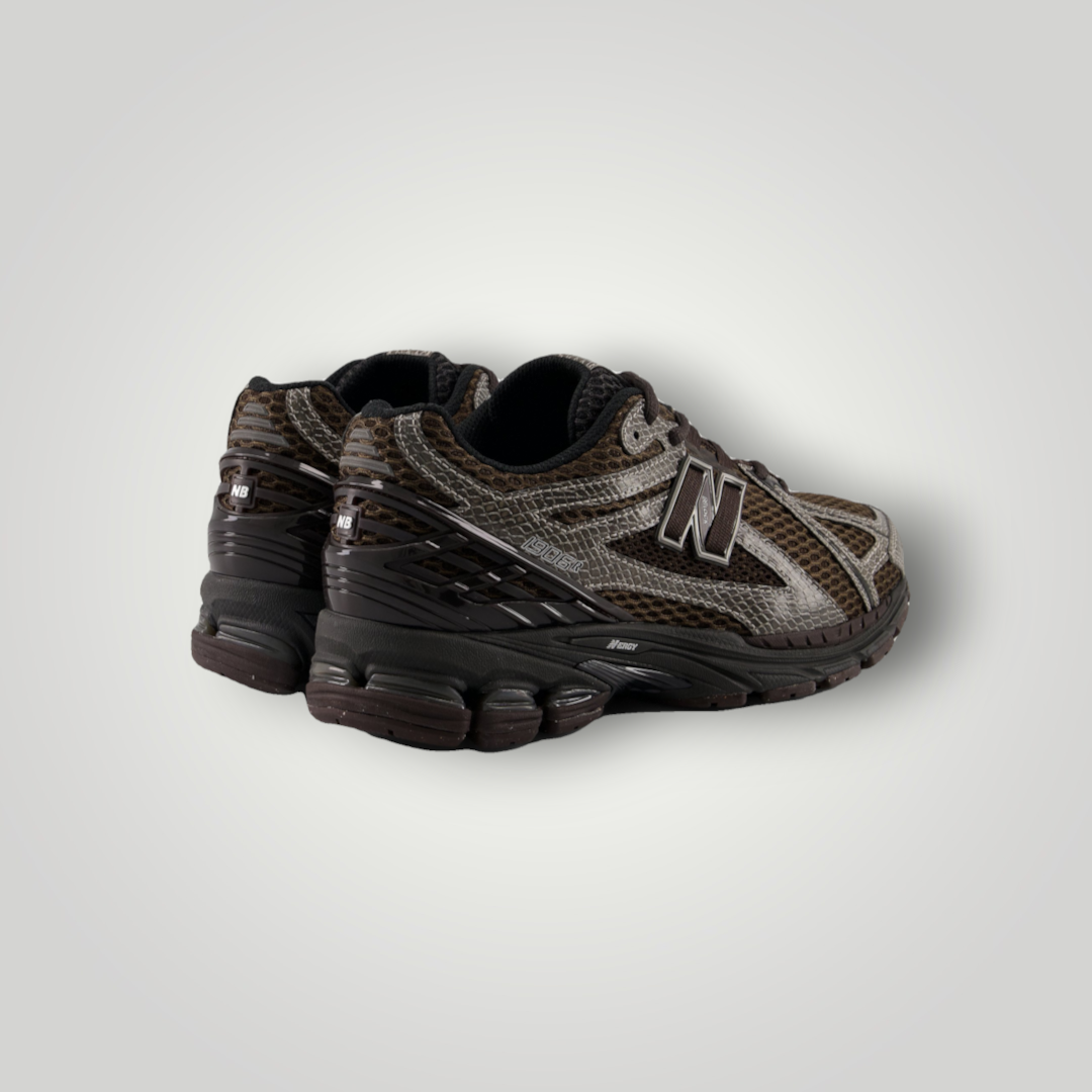 NDO Clothing New Balance U1906 Sneaker in Thunder Brown und Schwarz aus Mesh und Leder mit Schnürung