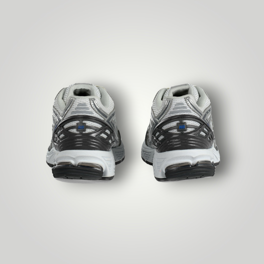 NDO Clothing New Balance U1906 Sneaker in Grau und Schwarz mit Mesh-Obermaterial und N-ERGY Dämpfung, Rückansicht.