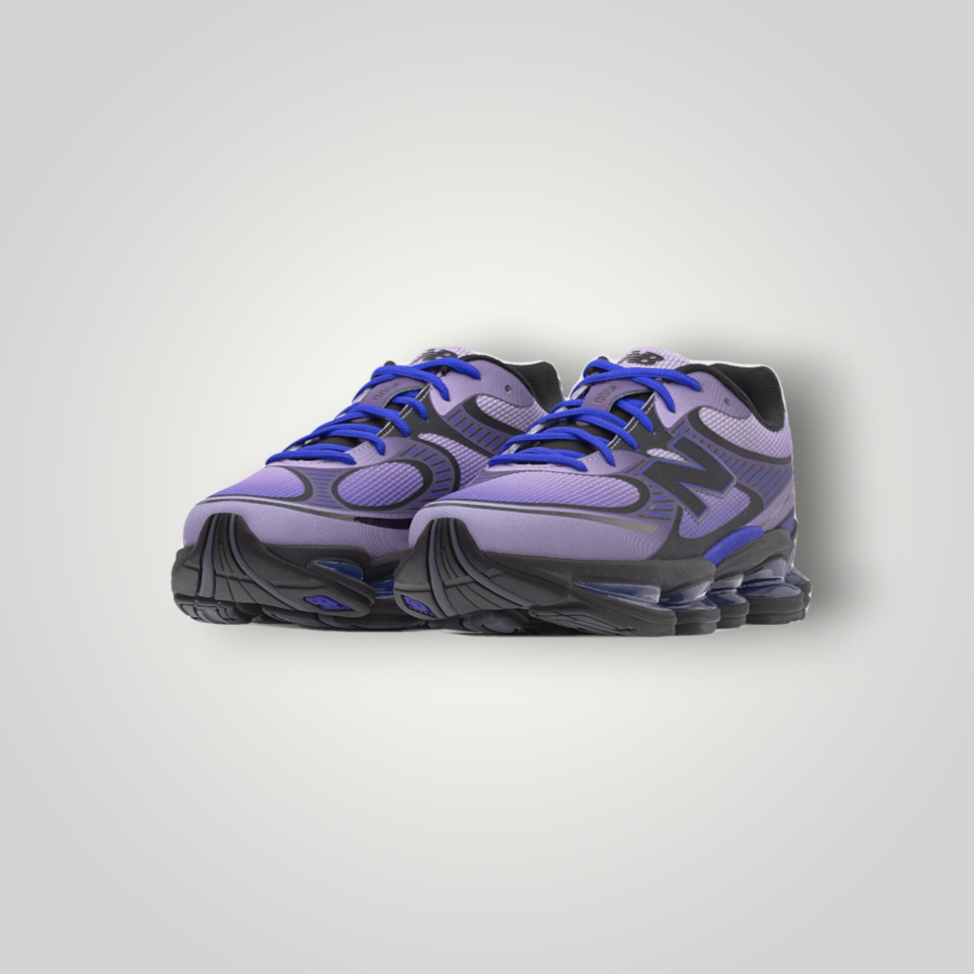 NDO Clothing New Balance U2000 Sneaker in Taro, Electric Indigo und Neptune Grey aus Mesh mit Schnürung