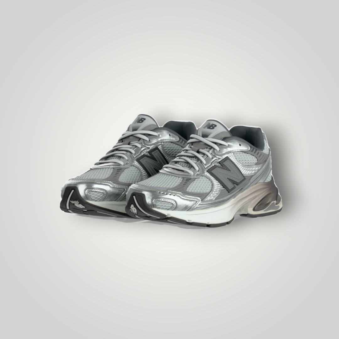 NDO Clothing New Balance Unisex Sneaker in Grau aus Mesh und Synthetik mit Schnürung und Abzorb-Dämpfung