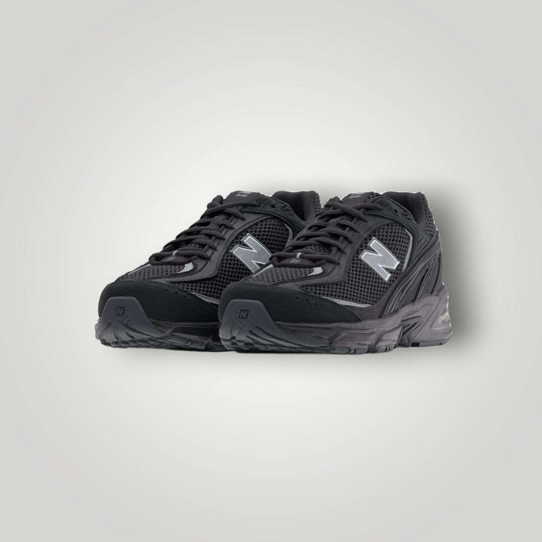 NDO Clothing New Balance U509 Unisex Sneaker in Schwarz aus Mesh und Leder mit reflektierenden Details