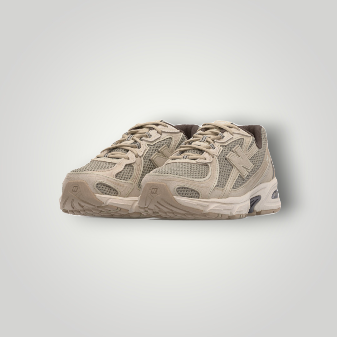 NDO Clothing New Balance U740 Unisex Sneaker in Offwhite und Beige aus Mesh und Leder mit Abzorb-Dämpfung