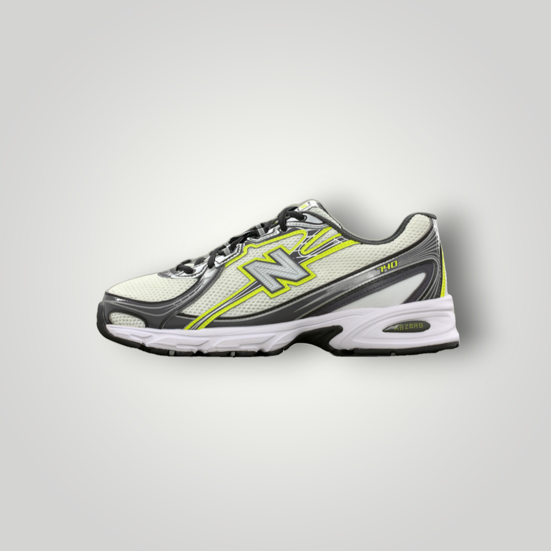 NDO Clothing New Balance U740 Unisex Sneaker in Weiß und Grün aus atmungsaktivem Mesh mit Abzorb-Dämpfung