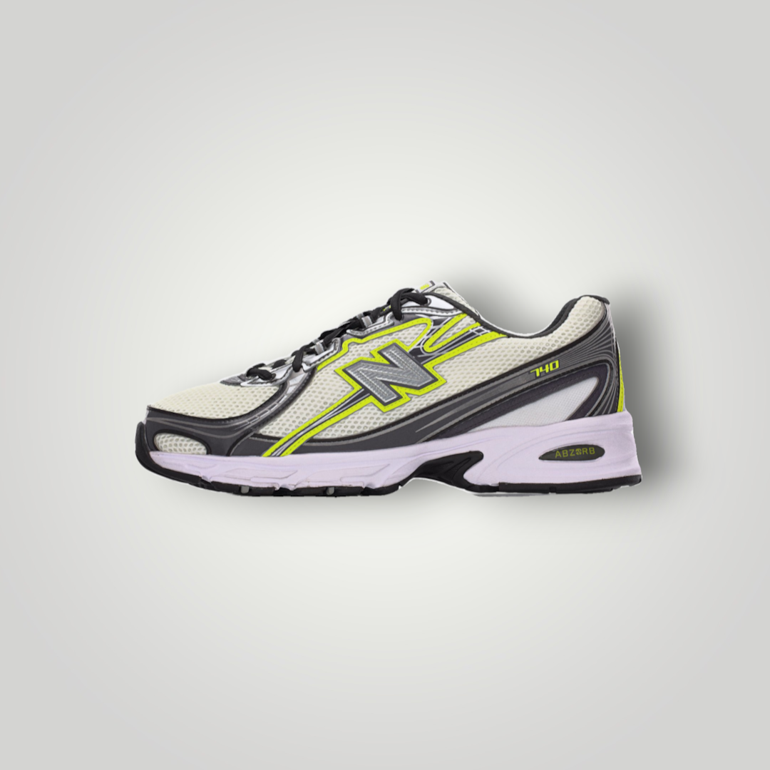 NDO Clothing New Balance U740 Unisex Sneaker in Weiß und Grün mit Mesh-Obermaterial und Abzorb-Dämpfung
