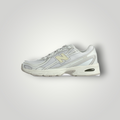 NDO Clothing New Balance U740 Sneaker in Weiss und Pistachio Butter mit Mesh-Obermaterial und Abzorb-Dämpfung