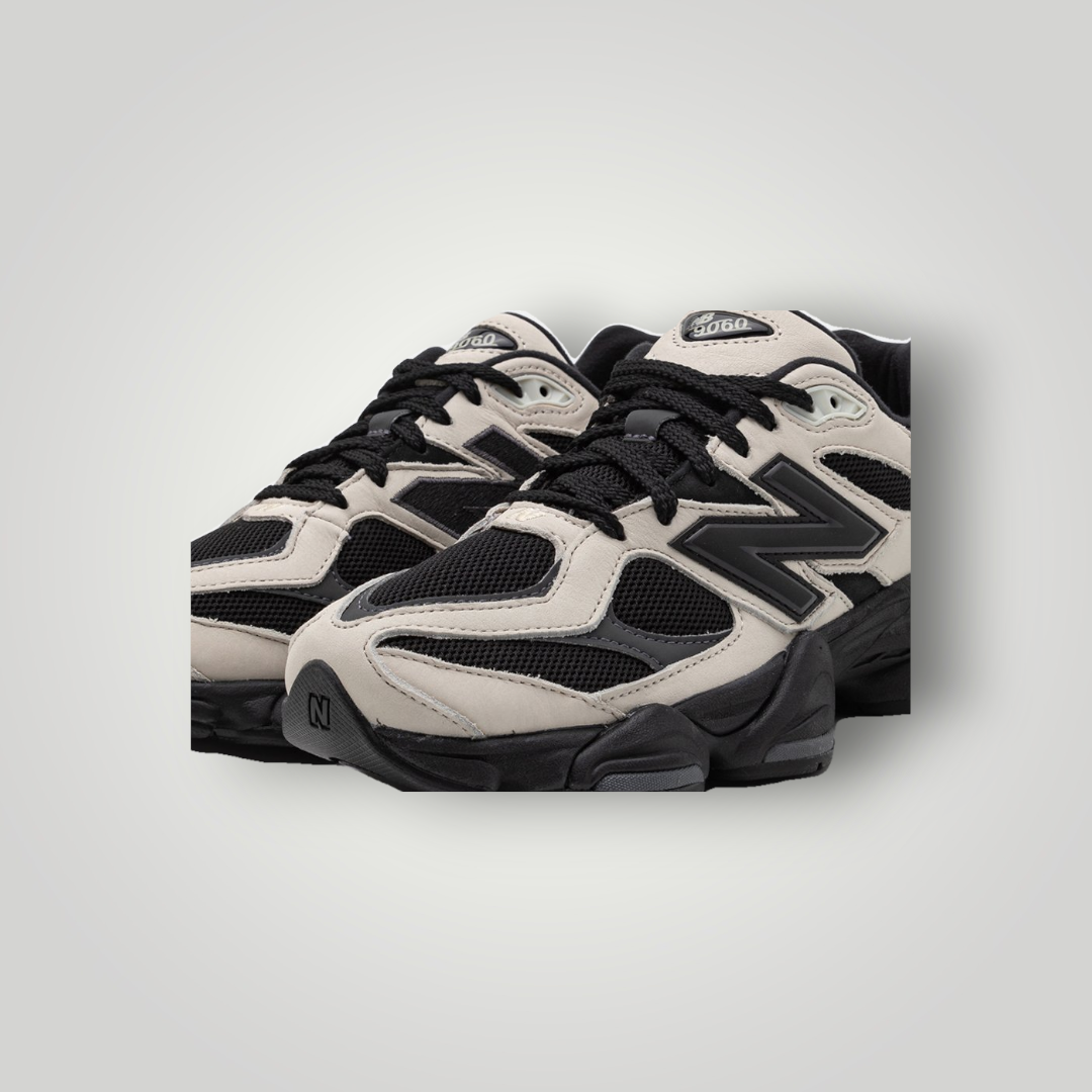 NDO Clothing New Balance U9060 Sneaker in Schwarz und Off-White aus Leder und Mesh mit Schnürung
