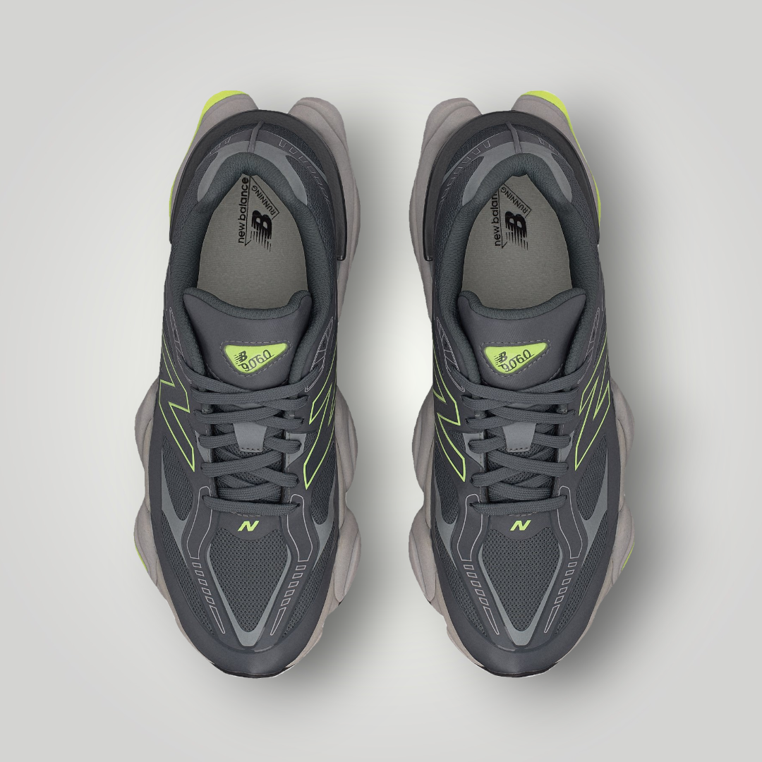 NDO Clothing New Balance U9060 Sneaker in Castlerock Grau mit Afterglow Akzenten und Mesh-Obermaterial