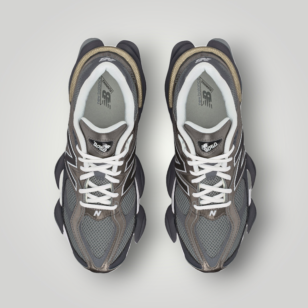 NDO Clothing New Balance U9060 Sneaker in Magnet und Faded Black aus Mesh und Wildleder mit Schnürung