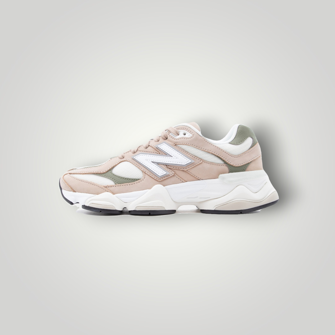NDO Clothing New Balance U9060 Sneaker in Mindful Grey und Dark Olivine mit Mesh- und Wildleder-Details