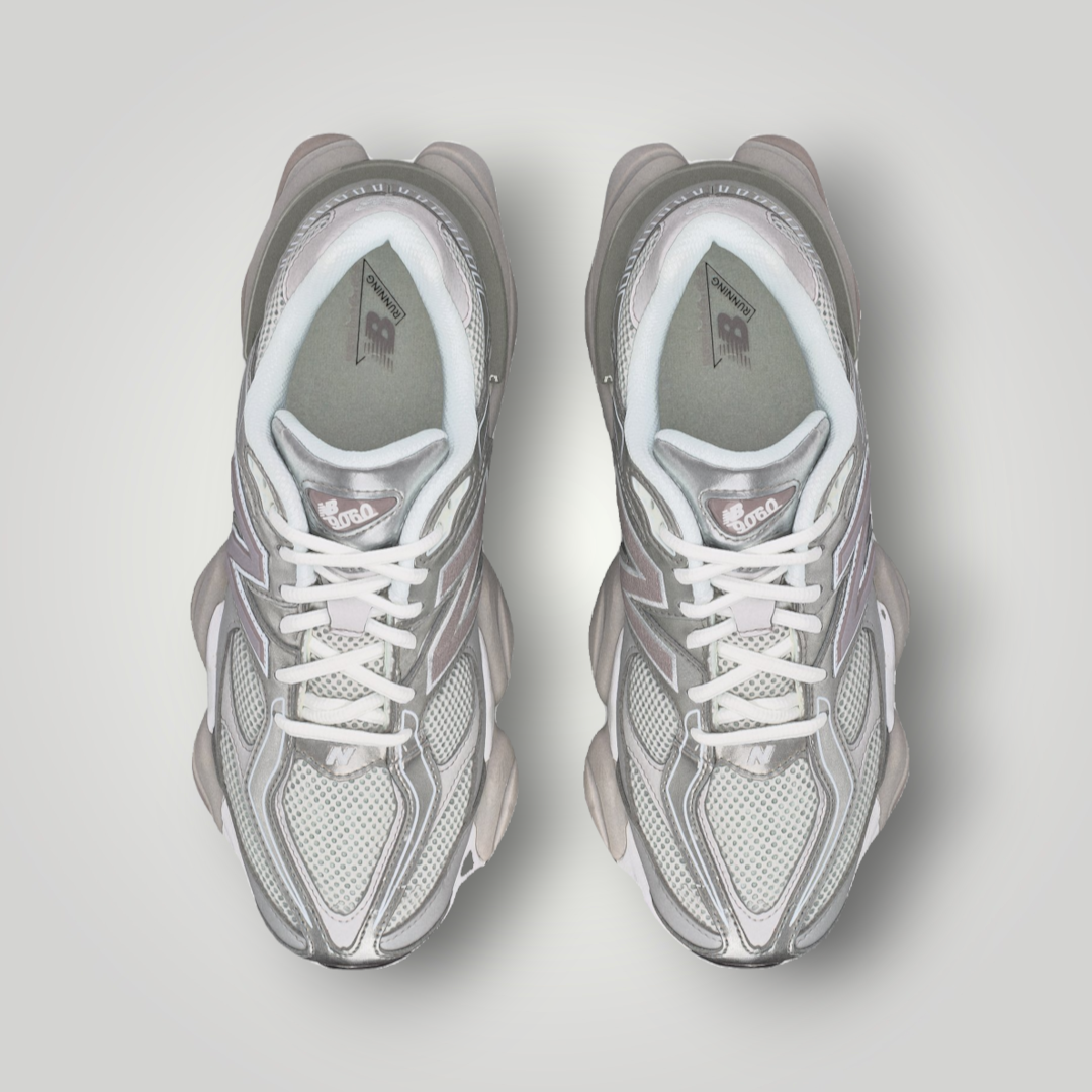NDO Clothing New Balance U9060 Sneaker in Raincloud und Truffle Salt mit Mesh-Obermaterial und Wildleder-Details