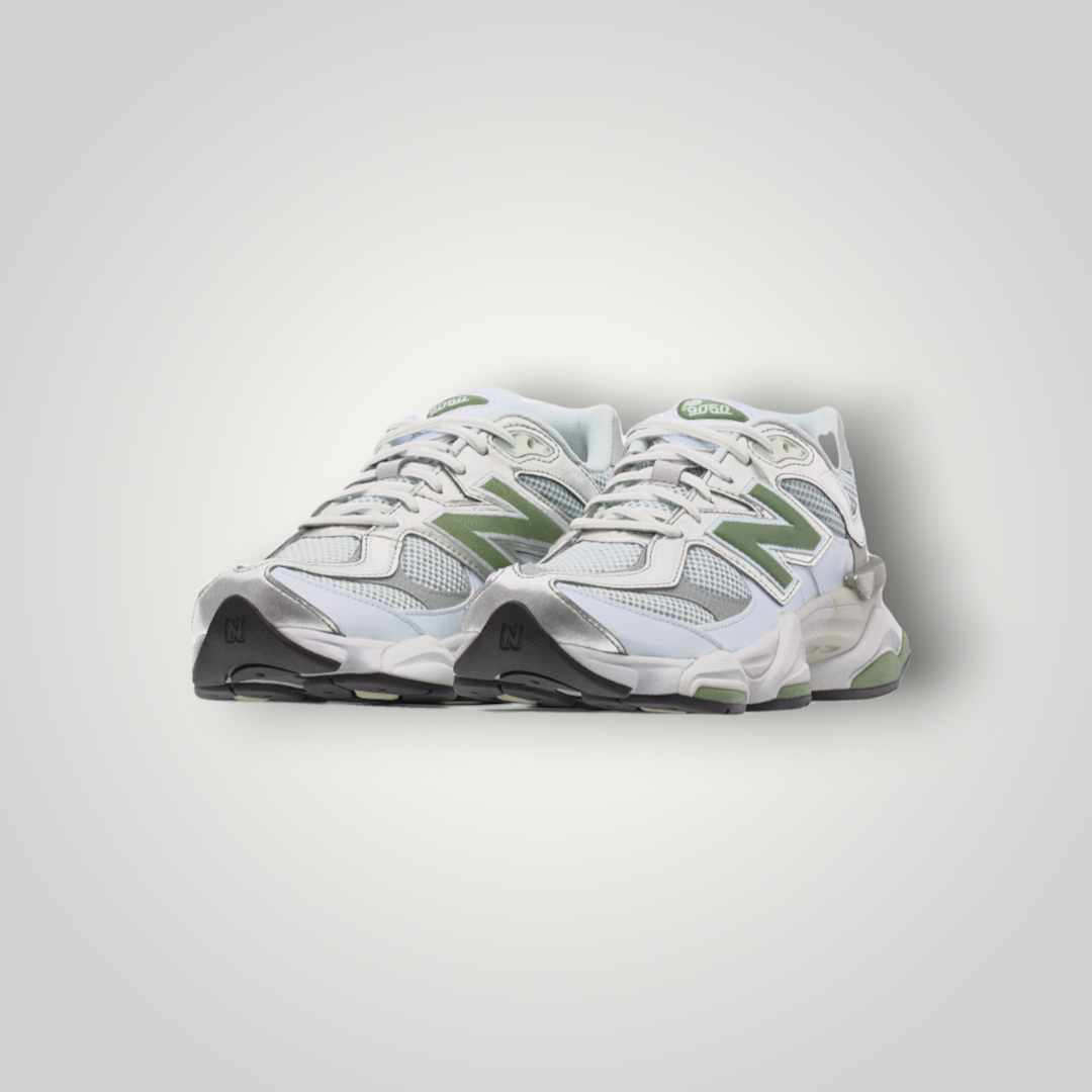 NDO Clothing New Balance U9060 Sneaker in Weiss und Oregano mit Mesh-Obermaterial und Wildleder-Details