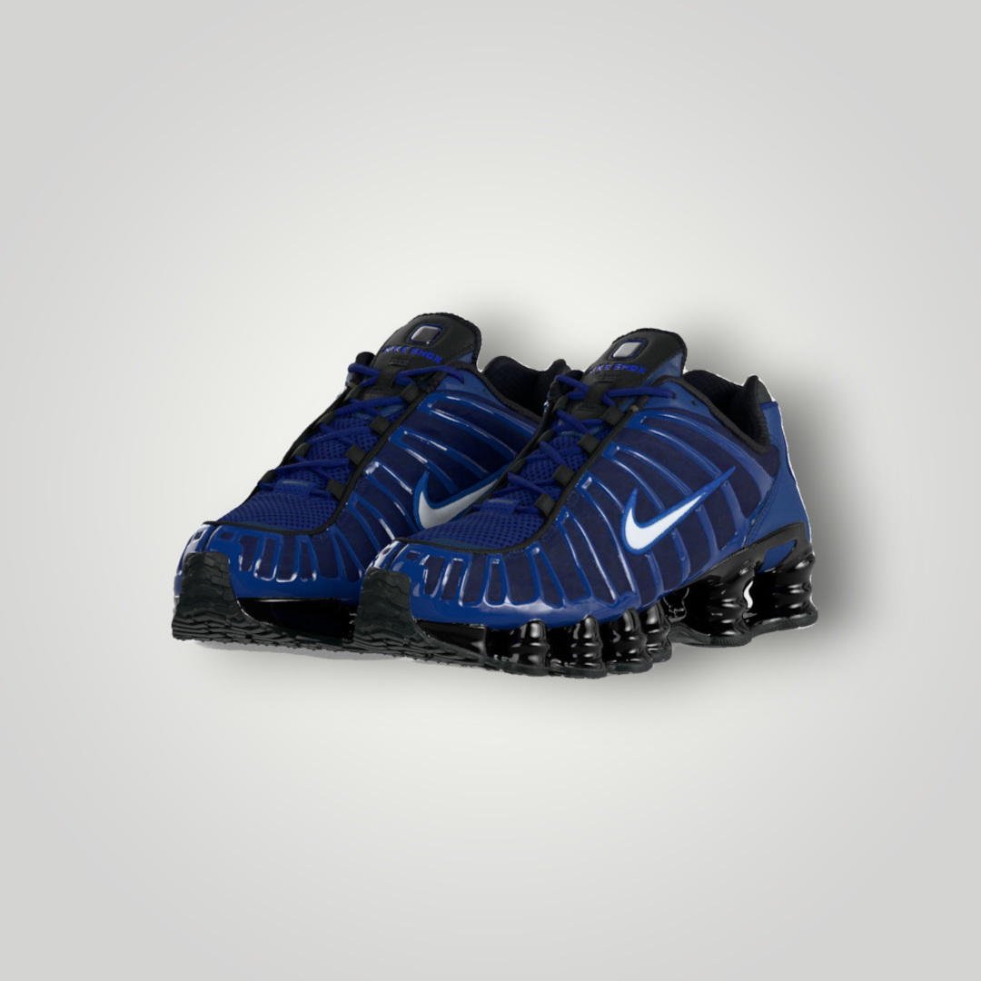 NDO Clothing Nike Shox TL Sneaker in Deep Royal Blau mit Mesh-Obermaterial und markanter schwarzer Dämpfungssohle