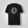 Schwarzes NDO Clothing Nike Sportswear T-Shirt aus Baumwoll-Jersey mit weißem Grafik-Print und Rundhalsausschnitt