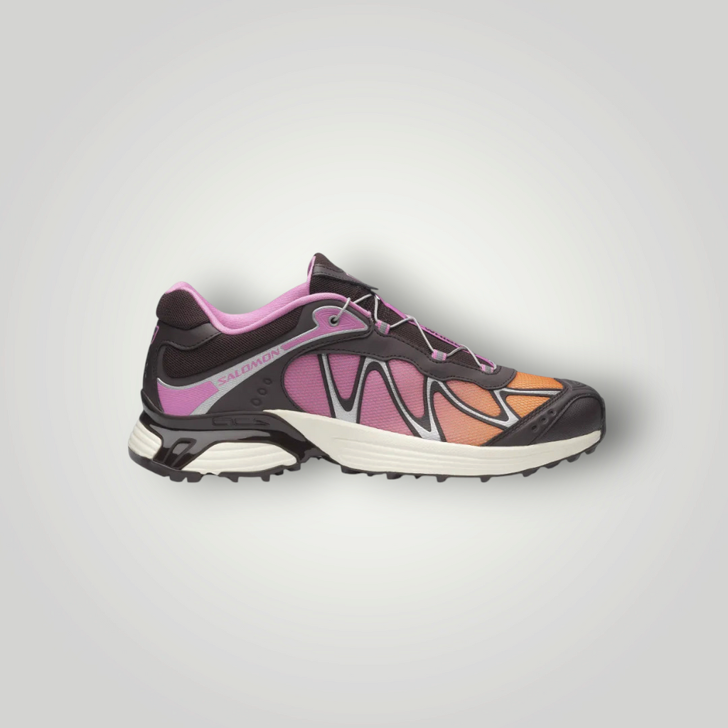 NDO Clothing Salomon XT-WHISPER Trailrunning-Schuh in Lila und Orange mit technischem Mesh und Schnellschnürsystem