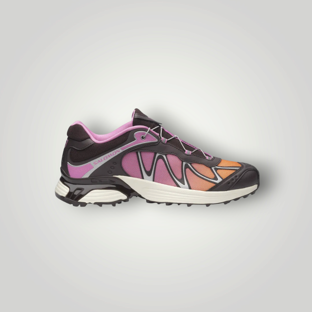 NDO Clothing Salomon XT-WHISPER Trailrunning-Schuh in Lila und Orange mit technischem Mesh und Schnellschnürsystem