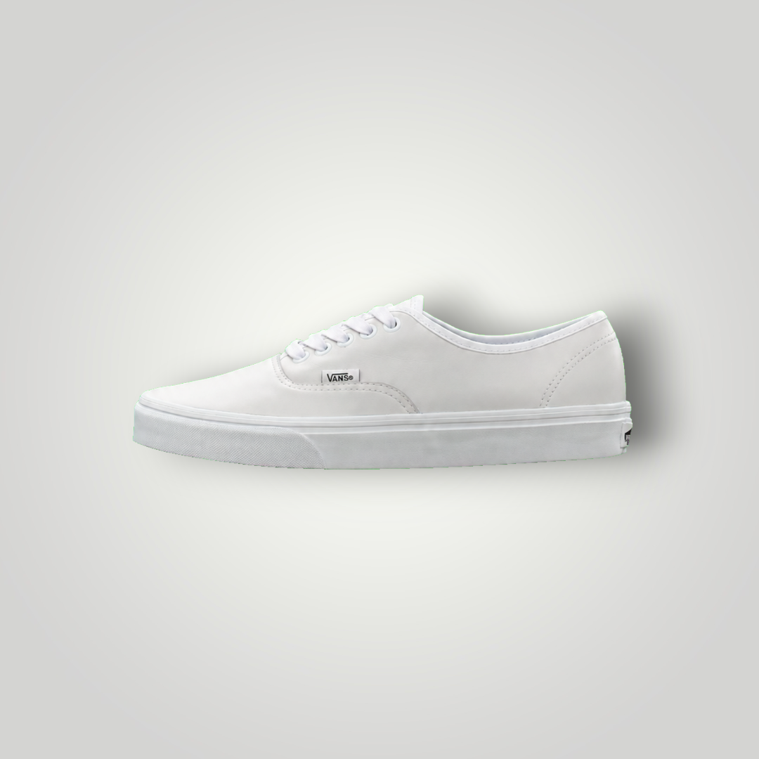 NDO Clothing Vans Authentic Sneaker in Weiß aus Nubukleder mit flacher Sohle und Schnürung